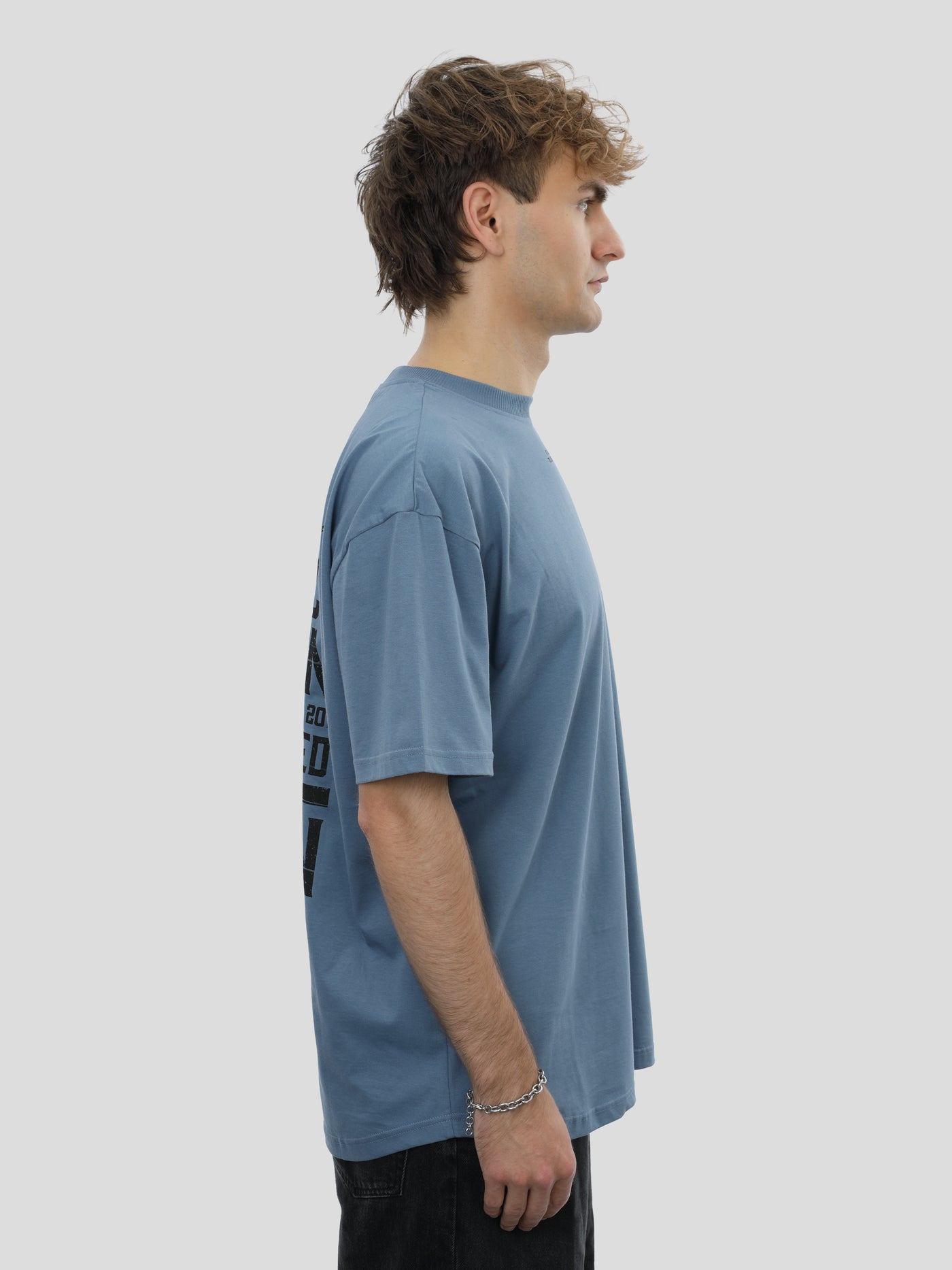 T-Shirt Oversize Unisex in Blau