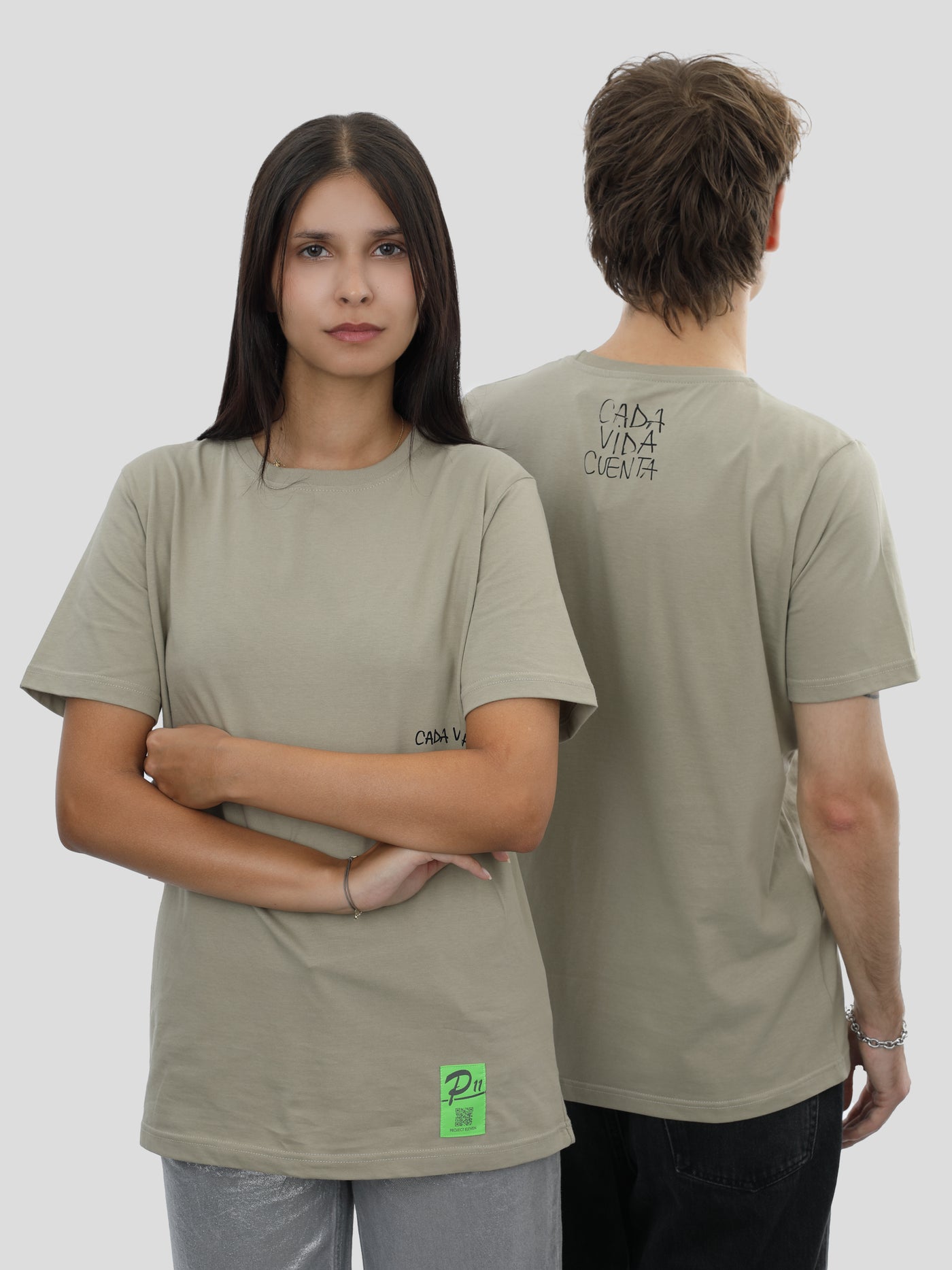 T-Shirt Slim Fit Unisex in Olive