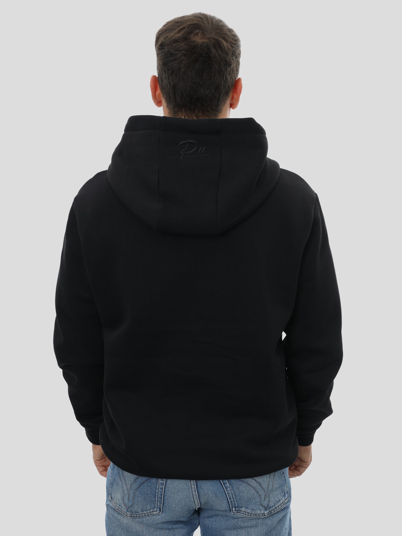 Zip Hoodie Unisex in Schwarz