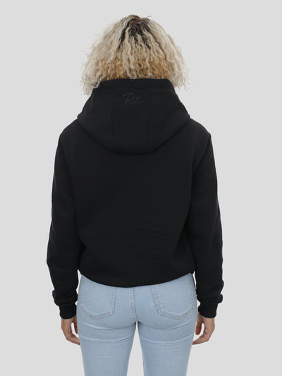 Zip Hoodie Unisex in Schwarz