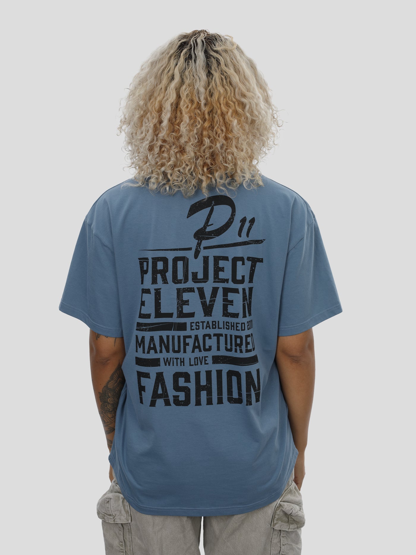 T-Shirt Oversize Unisex in Blau